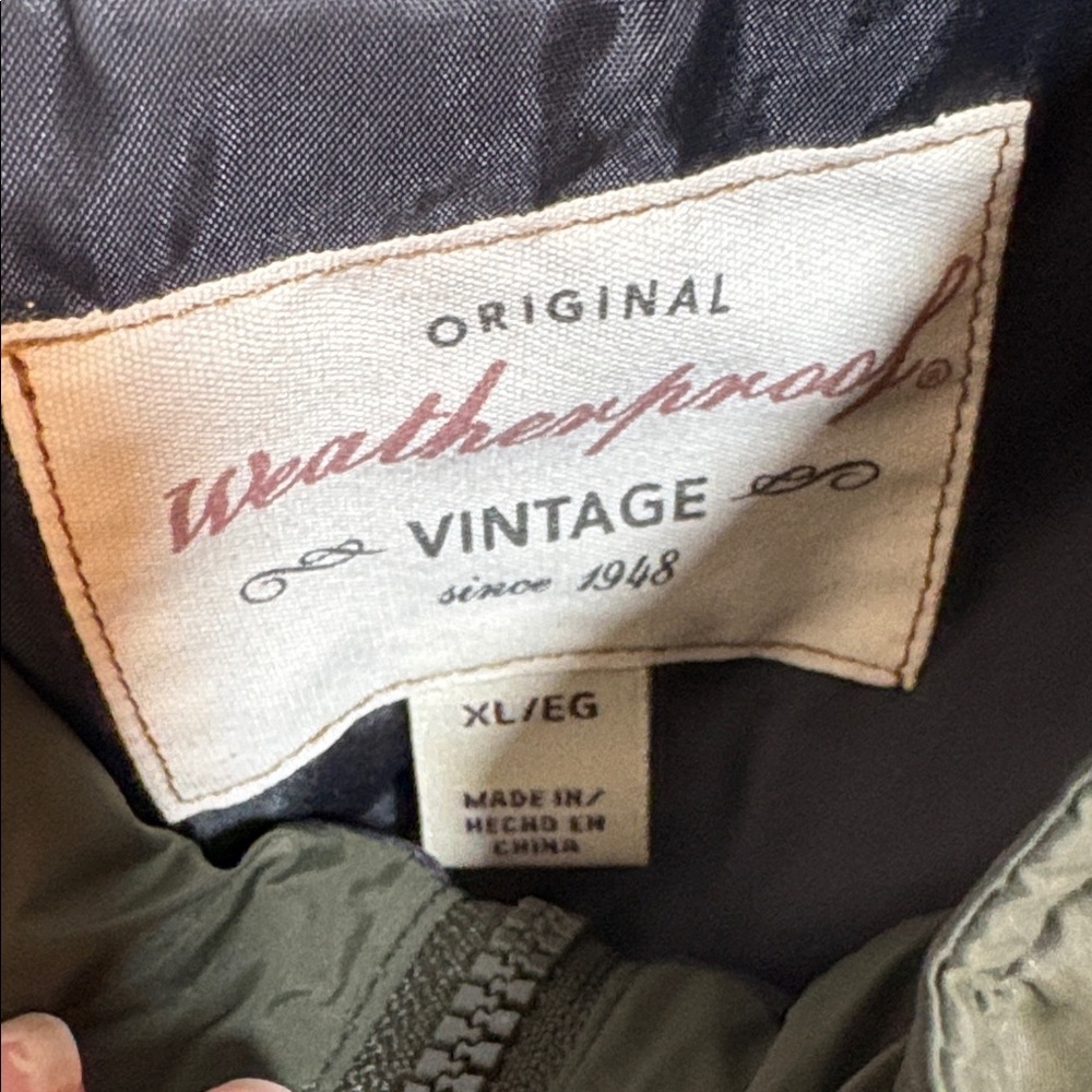 Weatherproof Vintage Olive Outerwear XL - Picture 2 of 2